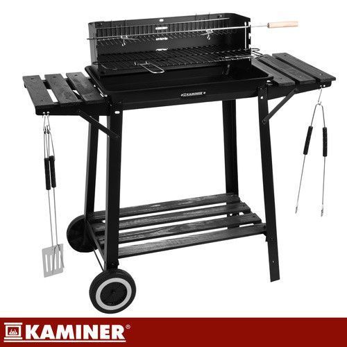 Садовый гриль с вертелом 93x41x86 см Kaminer 27320 50663 фото
