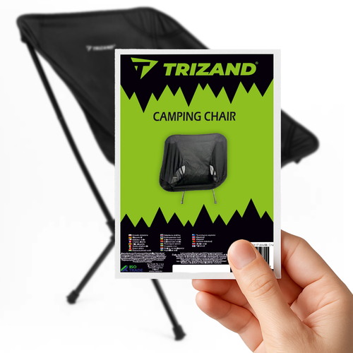 Кемпинговый стул Trizand 25074 120 кг Черный 36948 фото
