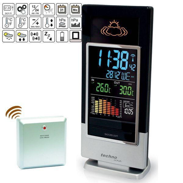 Метеостанція Technoline WS6502 Black/Silver (WS6502) DAS1740 фото