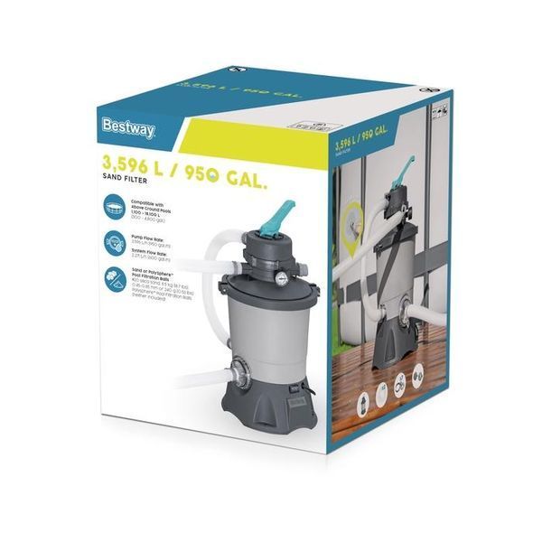 Песочный насос для бассейнов 3028 л/ч Bestway 58515 30958 фото