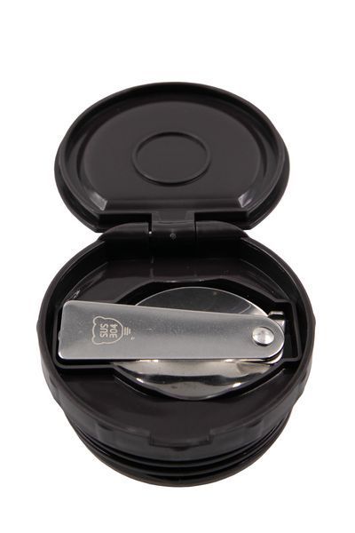 Термос TRAMP з широким горлом 800 мл в чохлі, Чорний TRC-132-black фото