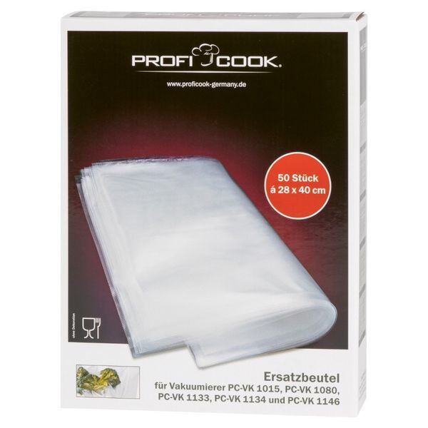 Пленка пакеты для вакууматора ProfiCook 28х40см 50 шт. 12278 фото