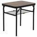 Стіл Bo-Camp Garland 60x45 cm Black/Wood look (1404195) DAS3072 фото 1