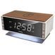 Годинник настільний з радіо Technoline WT487 Wireless Mobile Charging White/Brown (WT487) DAS2478 фото 2