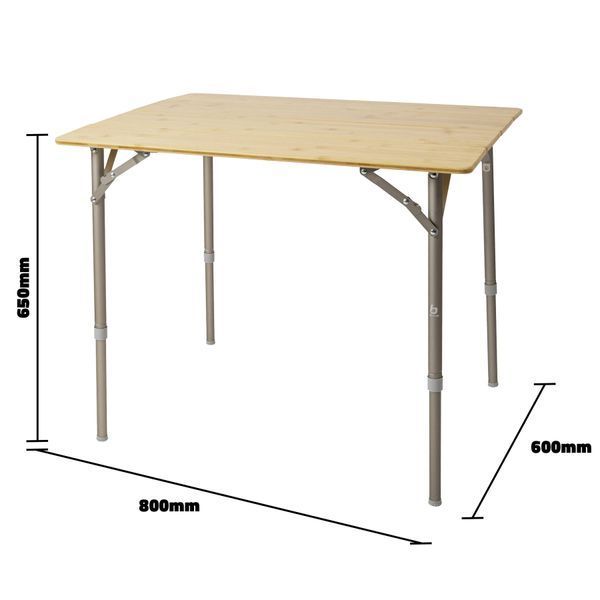Стіл Bo-Camp Suffolk 80x60 cm Brown (1404650) DAS1193 фото