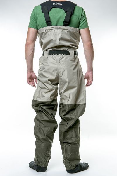 Вейдерси Tramp Angler забродні трьохшарова мембрана олива, Сірий L TRFB-004-L фото