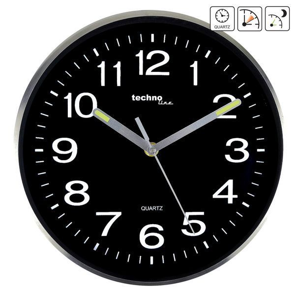 Часы настенные Technoline WT7620 Black/Silver (WT7620) DAS1593 фото