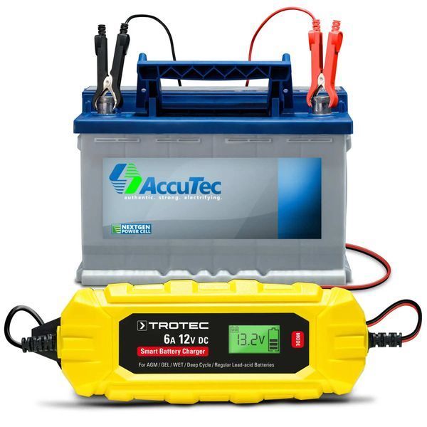 Зарядное устройство для автомобильного аккумулятора Trotec PBCS 6A, 12V, 4-150Ah (4675000010) DAS2859 фото