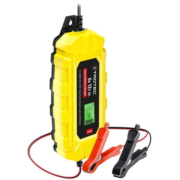 Зарядное устройство для автомобильного аккумулятора Trotec PBCS 6A, 12V, 4-150Ah (4675000010) DAS2859 фото