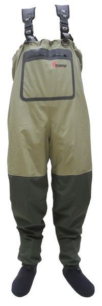 Вейдерси Tramp Angler забродні трьохшарова мембрана олива, Сірий S TRFB-004-S фото
