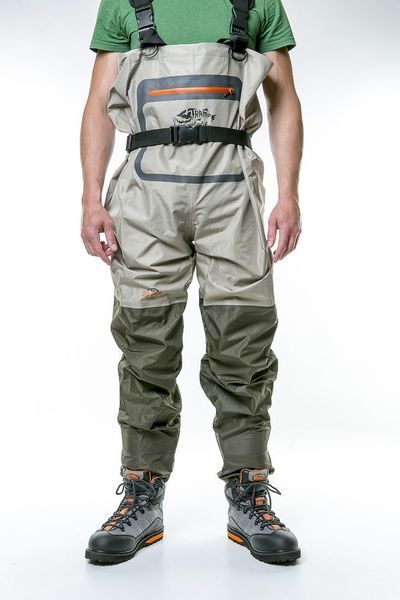 Вейдерси Tramp Angler забродні трьохшарова мембрана олива, Сірий S TRFB-004-S фото