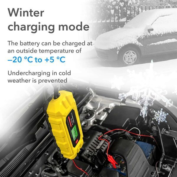 Зарядное устройство для автомобильного аккумулятора Trotec PBCS 4A, 12V, 4-120Ah (4675000005) DAS2860 фото