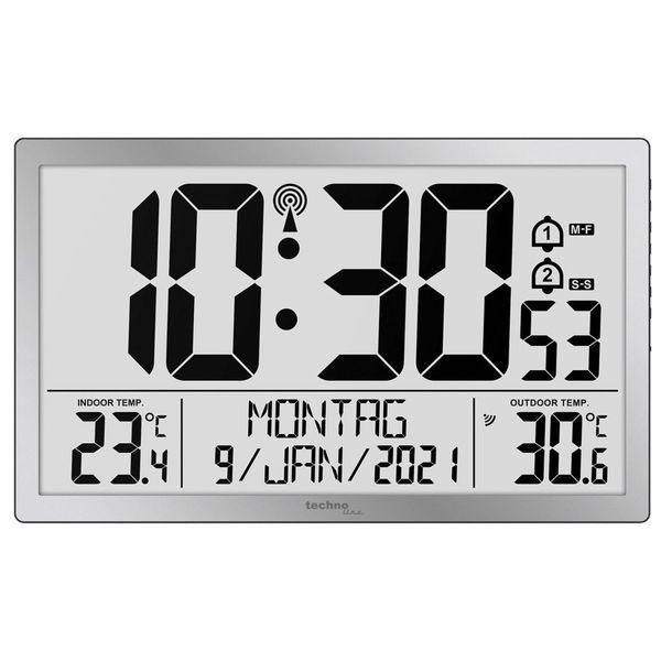 Годинник настінний Technoline WS8113 Silver (WS8113) DAS2506 фото