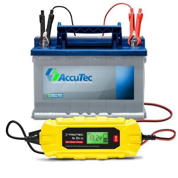 Зарядное устройство для автомобильного аккумулятора Trotec PBCS 4A, 12V, 4-120Ah (4675000005) DAS2860 фото