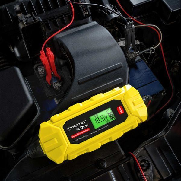 Зарядное устройство для автомобильного аккумулятора Trotec PBCS 4A, 12V, 4-120Ah (4675000005) DAS2860 фото