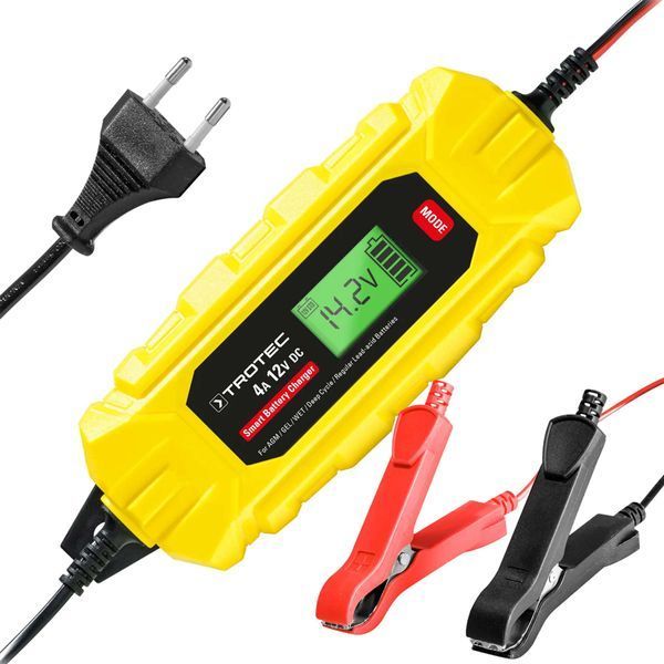 Зарядное устройство для автомобильного аккумулятора Trotec PBCS 4A, 12V, 4-120Ah (4675000005) DAS2860 фото