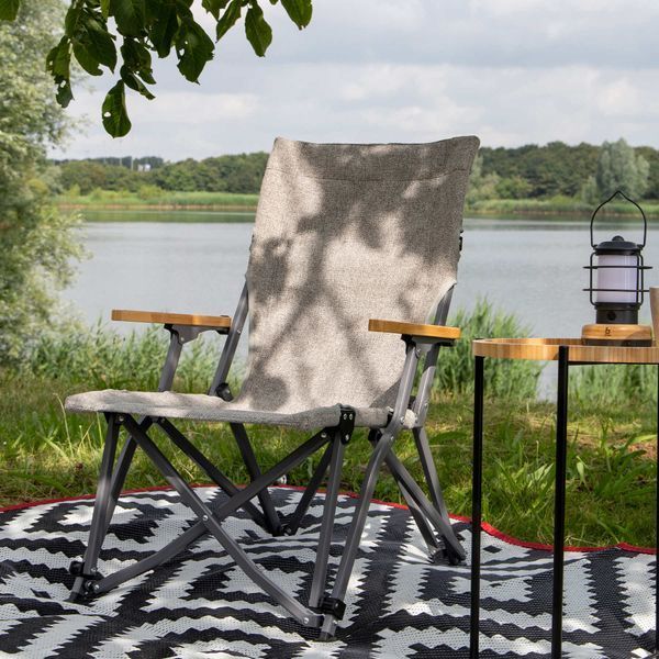 Кресло раскладное Bo-Camp Chelsea Grey (1204810) DAS3053 фото