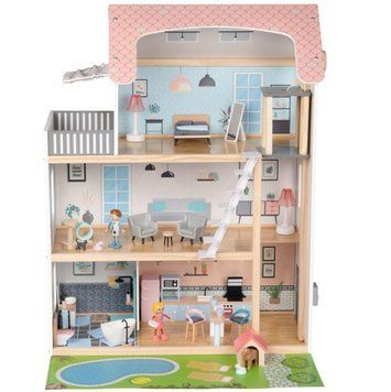 Кукольный домик XXL PlayTive с бассейном 54 детали Германия 32312 фото
