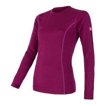 Термофутболка жіноча Sensor Merino Active LS lilla 12110027, SW11MA-lilla-S SW11MA-lilla-S фото