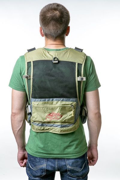 Жилет Tramp Angler рибальський розвантажувальний олива, Зелений L/XL TRFB-006-L/XL фото