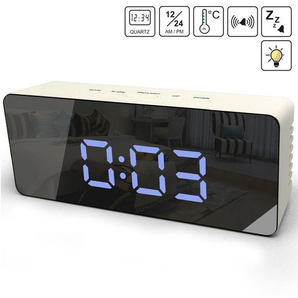 Часы настольные Technoline WT475 White/Black Mirror (WT475) DAS2674 фото