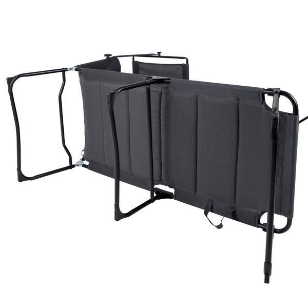 Кровать раскладная Bo-Camp Sun Lounger With Sunscreen 5 Positions Grey (1304492) DAS3054 фото