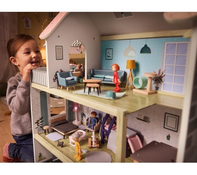 Кукольный домик XXL PlayTive с бассейном 54 детали Германия 32312 фото