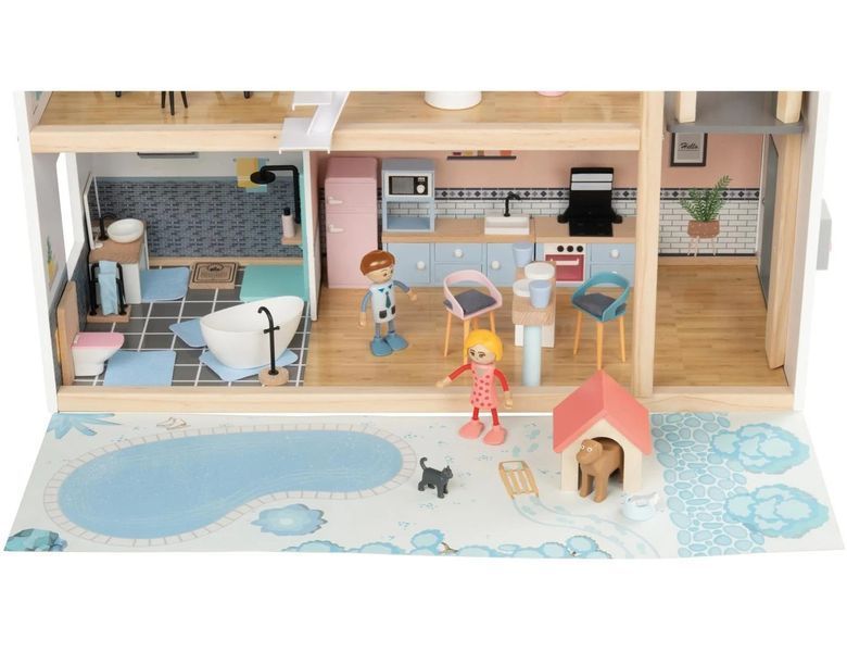 Кукольный домик XXL PlayTive с бассейном 54 детали Германия 32312 фото