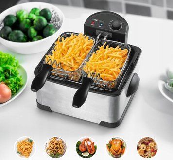 Фритюрница Clatronic FR 3195 4л 2000 Вт 3 корзины 12272 фото