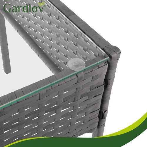 Садовая мебель из ротанга антрацитового цвета Gardlov 26907 49820 фото