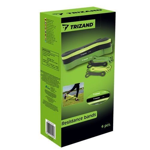 Комплект эспандеров для фитнеса - 4 шт. с дверным фиксатором Trizand 24305 32301 фото