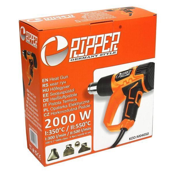 Фен строительный Mar-Pol RIPPER M04050 1000 / 2000 Вт 550 &deg;C 23669 фото