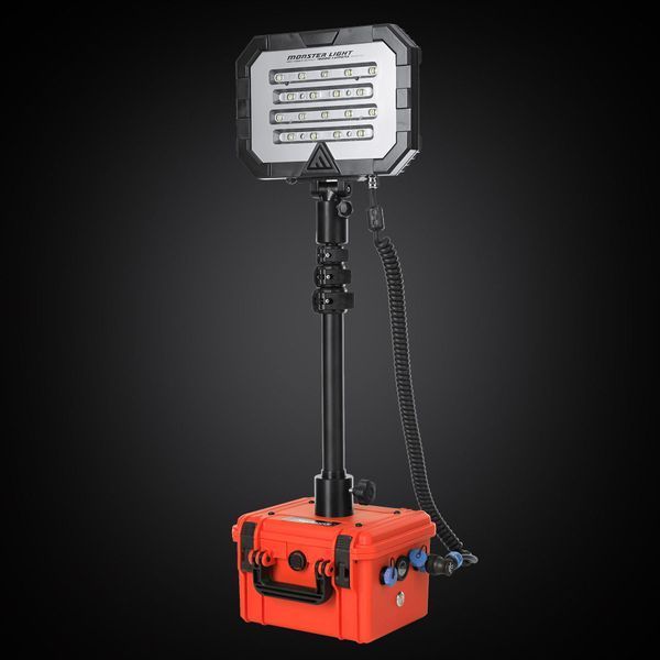 Прожектор профессиональный Mactronic Monster Light Mini Rescue (18 000 Lm) Recharge (PFL0151-E-ORANGE) DAS303724 фото