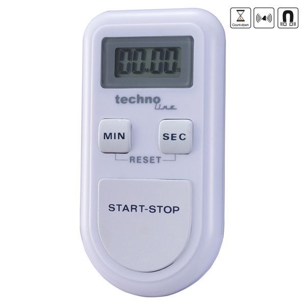Таймер кухонный Technoline KT100 Magnetic White (KT100) DAS971 фото