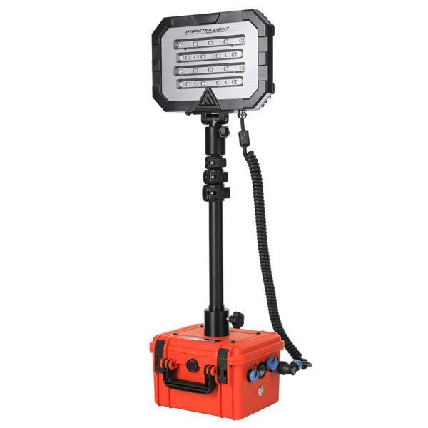Прожектор профессиональный Mactronic Monster Light Mini Rescue (18 000 Lm) Recharge (PFL0151-E-ORANGE) DAS303724 фото