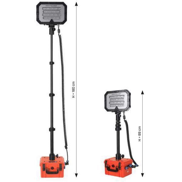 Прожектор профессиональный Mactronic Monster Light Mini Rescue (18 000 Lm) Recharge (PFL0151-E-ORANGE) DAS303724 фото