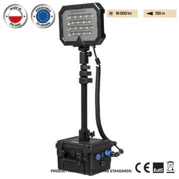 Прожектор професійний Mactronic Monster Light Mini (18 000 Lm) Recharg (PFL0151-E) DAS303725 фото