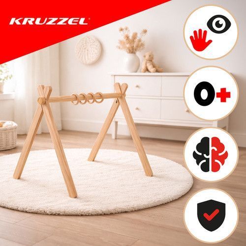 Деревянная развивающая подставка для детей Kruzzel 27361 50652 фото