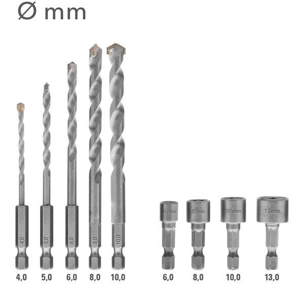 Набір біт і свердел Trotec 49 pieces Hexagon Shank Drill and Bit Set (6200001160) DAS2946 фото