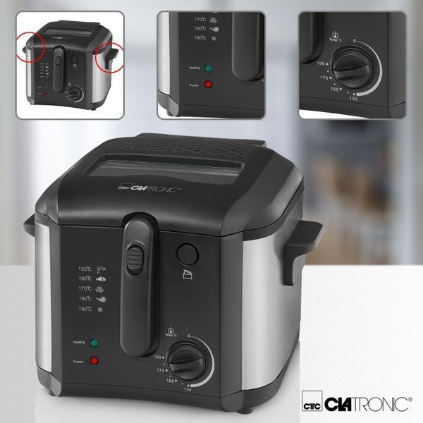 Фритюрница Clatronic FR 3649 2,5 л 1600 В 12345 фото