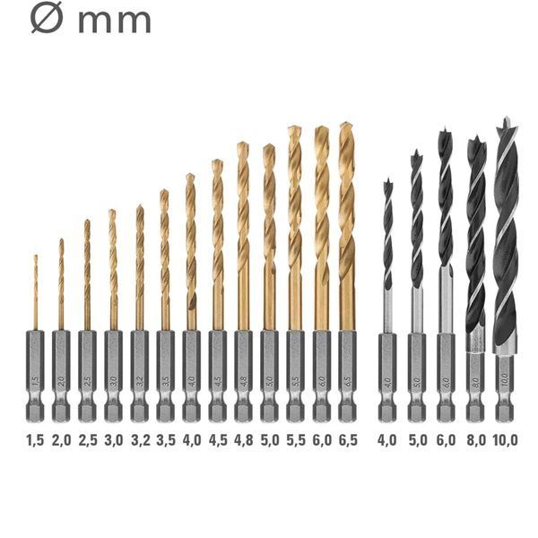 Набір біт і свердел Trotec 49 pieces Hexagon Shank Drill and Bit Set (6200001160) DAS2946 фото