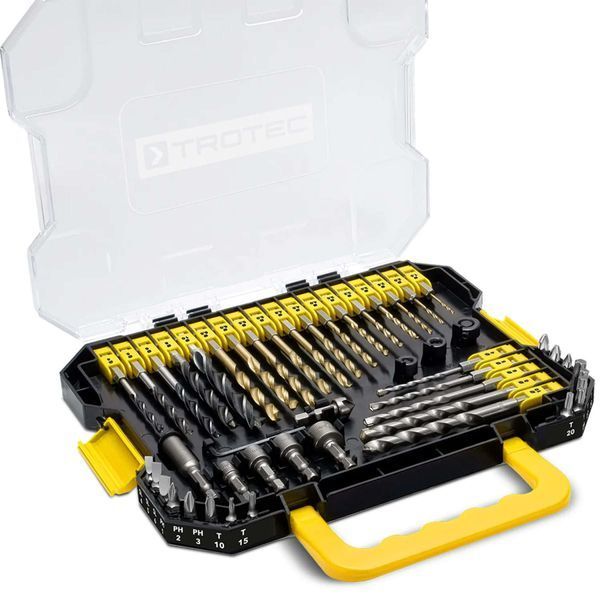Набір біт і свердел Trotec 49 pieces Hexagon Shank Drill and Bit Set (6200001160) DAS2946 фото