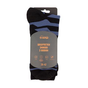 Шкарпетки з вовни зимові Tramp UTRUS-007-black, 39/42 UTRUS-007-black-39/42 фото