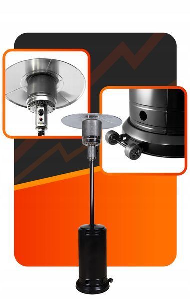 Газовый обогреватель Volteno VO2473 Umbrella 13 kW садовый для террасы патио 47207 фото