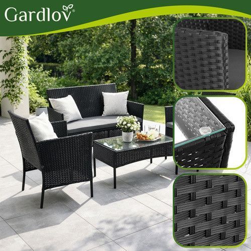 Садовая мебель из черного ротанга Gardlov 26908 49735 фото