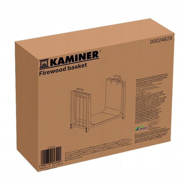Корзина металлическая для дров Kaminer 24628 дровник 15822 фото