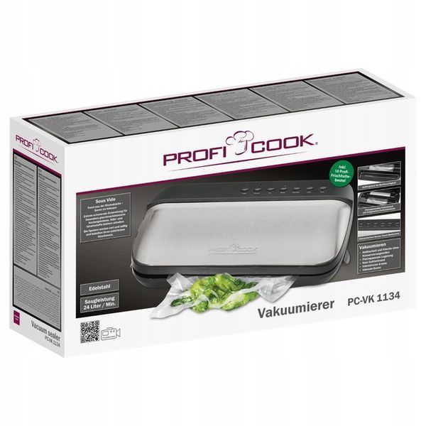 Вакууматор ProfiCook PC-VK 1134 вакуумный упаковщик 120Вт 12266 фото