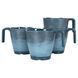Набор чашек Gimex Mug Stone 4 Pieces 4 Person Dark Blue (6917120) DAS1795 фото 1