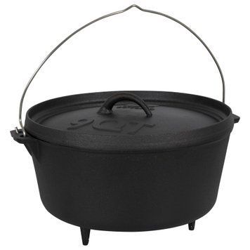 Казан з кришкою Bo-Camp Dutch Oven Cast Iron 31 cm / 7.1 L Black (2122415) DAS3019 фото