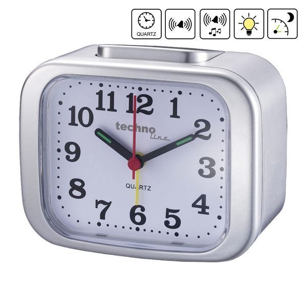 Годинник настільний Technoline Modell XL Silver (Modell XL silber) DAS1608 фото